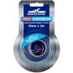 Двусторонняя клейкая лента Mustang PROF Силикон 19 мм x 2 м SL192