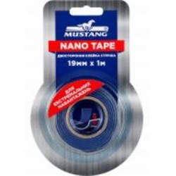 Двусторонняя клейкая лента Mustang NANO TAPE прозрачная