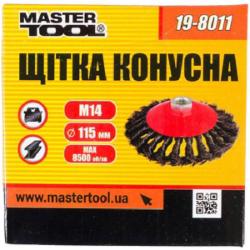 Щетка конусная D 115 М14 MasterTool из плетеной проволоки 19-8011