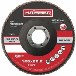 Круг лепестковый Haisser плоский Т27 125 мм P60 88864