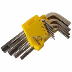 Набор ключей шестигранных Сталь удлененных 9 шт. HEX 63725