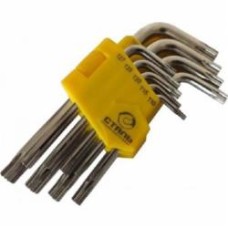 Набор ключей шестигранных Сталь удлененных TORX с отверствием 63726