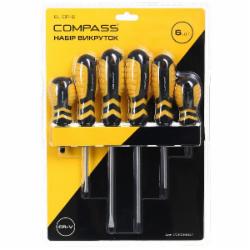Набор отверток Compass на пластиковом держателе 6 шт. EL-CP-6