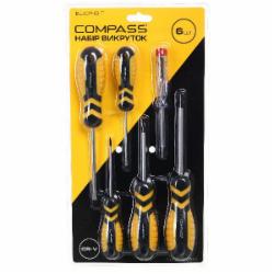 Набор отверток Compass 5 шт + индикатор напряжения EL-CP-6-T
