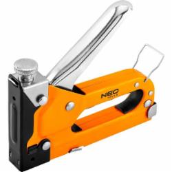 Степлер NEO tools 16-032 4-14 мм тип скобы J/53 регулировка забивания скоб
