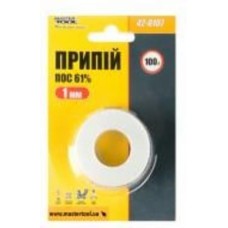 Припой MasterTool ПОС 61% 1 мм 100 г катушка 42-0107