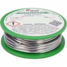 Припой Cynel без свинца Sn99,3-Cu0,7 d2,5 мм 100 г 76858