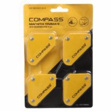 Набор магнитных держателей Compass для сварки до 34 кг 3 угла 4 шт. CP-SMWH-3-4