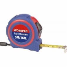 Рулетка WORKPRO в прорезиненном корпусе W061006 5 м x 16 мм