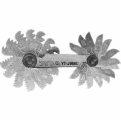 Резьбомер YATO 0,25- 6,0 мм 24 шт. YT-29980