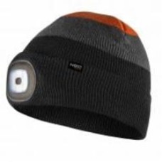 Шапка NEO tools с фонариком р. one size 81-631 черный с оранжевым