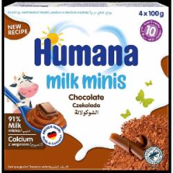 Пудинг Humana детский шоколадный от 10 месяцев (4х100 г)
