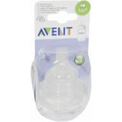 Соска Philips Avent с двумя отверствиями SCF632/27 2 шт 884063227180