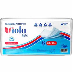 Пеленки одноразовые Виола light 30 шт. 60х90 см