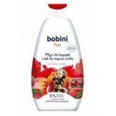 Детский гель для купания Bobini с ароматом малины Fun 500 мл