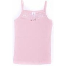 Майка детская для девочек Luna Kids с кружевом р.110-116 розовый VD 0157 /рожевий з мереживом/
