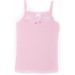 Майка детская для девочек Luna Kids с кружевом р.110-116 розовый VD 0157 /рожевий з мереживом/