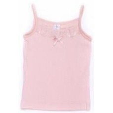 Майка детская для девочек Luna Kids в горошек р.110-116 пудровый VD 0157 /пудровий в білий горо