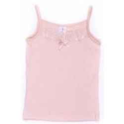 Майка детская для девочек Luna Kids в горошек р.110-116 пудровый VD 0157 /пудровий в білий горо