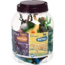 Игрушечный набор Luna Kids Відро Динозавры 20.5х15.5х15.5 см. 19 элементов YX-8010