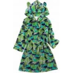 Халат детский для мальчиков Luna Kids Динозавр р.98–104 зеленый