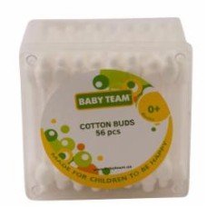 Ватные палочки Baby Team с ограничителем 56 шт. (коробка)