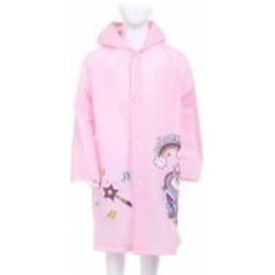 Дождевик для девочки Susino Единорожка р.120 розовый RP211 XL (120-135)