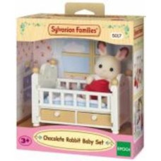 Игровой набор Sylvanian Families Шоколадный Крольчонок в кроватке 5017
