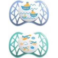 Пустышка ортодонтическая Nuvita Air 6 м+ 2 шт. NV7080Blue