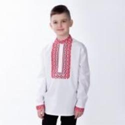 Вышиванка для мальчиков Эдельвика р.158 белый 320-23/00