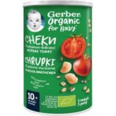 Снеки Gerber органик Пшенично-овсяные с томатами и морковью 35 г ( 7613037311433)