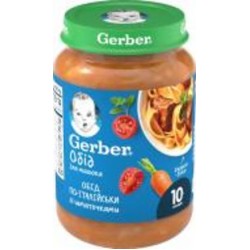 Пюре Gerber Лакомство по-итальянски 190 г