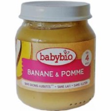Пюре Babybio из яблока и банана 130гр 51077