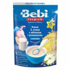 Каша молочная Bebi от 6 месяцев Premium 3 злака с яблоком и ромашкой 200 г