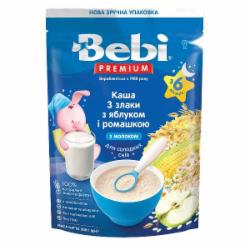 Каша молочная Bebi от 6 месяцев Premium 3 злака с яблоком и ромашкой 200 г