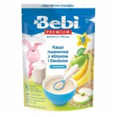 Каша молочная Bebi от 6 месяцев Premium Пшеничная с яблоком и бананом 200 г