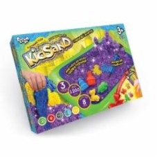 Кинетический песок Danko Toys KidSand 1200 г + песочница укр. (6)
