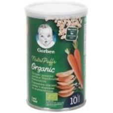 Снеки Gerber пшенично-овсяные с морковью и апельсинами 35 г