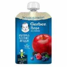 Пюре Gerber Яблоко-Лесные ягоды 150г