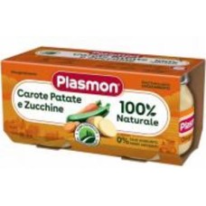 Набор пюре PLASMON Морковь, картофель и цуккини 2х80 г