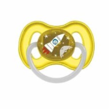 Пустышка круглая Canpol Babies Space 23/221_yel