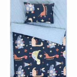 Комплект постельного белья Luna Kids Dinosaurs on Blue