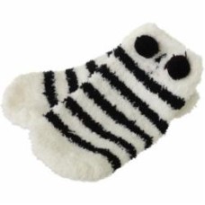 Носки детские для девочекдля мальчиков JIANGSU Fairy панда MWSE022/panda р.26-28 черный с белым