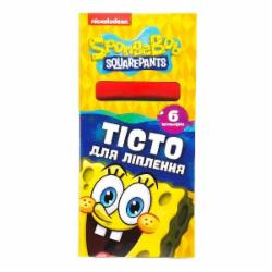 Тесто для лепки SpongeBob 6 цветов 122293