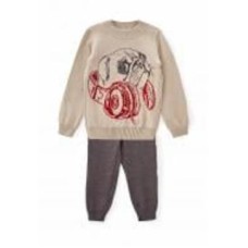 Костюм детский ART KNIT Мопс р.98-104 бежевый 338