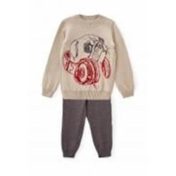 Костюм детский ART KNIT Мопс р.98-104 бежевый 338