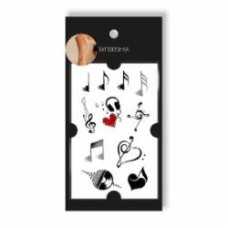 Временная татуировка Tattooshka Музыка - это жизнь HC-245