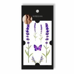 Временная татуировка Tattooshka Лаванда и матылек L-20