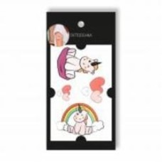 Временная татуировка Tattooshka Единороги с радугой WS-149