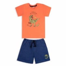 Костюм GABBI KS-20-13-2 Технозавр р.98 оранжевый с синим